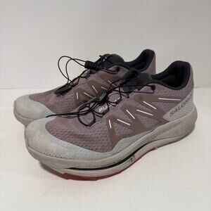 Salomon Women's Pulsar Trail Running Sneakers Shoes Purple Grey 9.5 Hike Outdoor